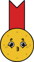 cute cartoon gold medal png