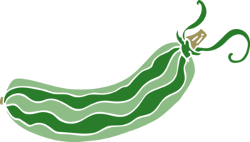 pepino de garabato de dibujos animados png