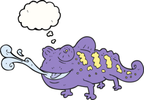 thought bubble cartoon chameleon png