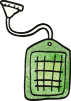 bolsa de hilo de té verde de doodle de dibujos animados png