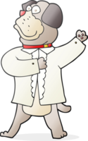 cachorro de desenho animado na camisa png