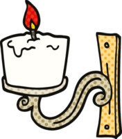 comic book style cartoon old candle holder png