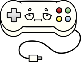 gradient shaded cartoon game controller png