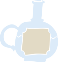 dessin animé doodle de bouteille de potion png