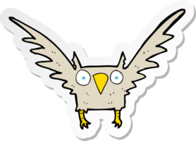 sticker of a cartoon owl png