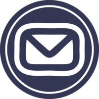 envelop brief cirkelpictogram png