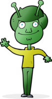 Cartoon-Weltraum-Alien png