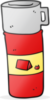 cartoon camping flask png