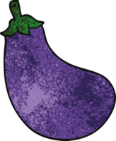 cartoon doodle eggplant png