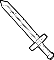 black and white cartoon bloody sword png