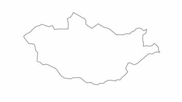 Animated sketch of the Mongolian map icon video