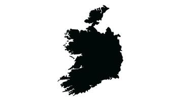 Animation forms an icon for the map of Ireland video