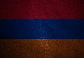 textured flag of Armenia photo