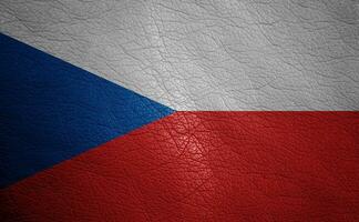 Leather textured flag photo