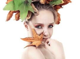 autumn woman portrait photo