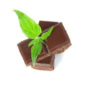 chocolate with mint photo