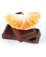 chocolate and mandarin photo