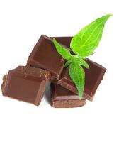 chocolate with mint photo