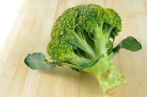 broccoli on table photo