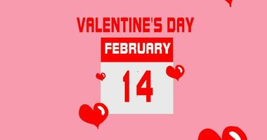 Valentine day countdown to 14 February video