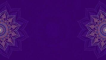 Celestial Orchid Radiance Of Animated Luxurious Mandala Lines and Patterns Horizontal Looping Animation Blank Video Background