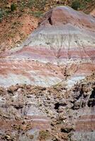 Red and white limestone bands photo