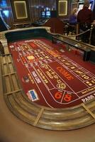 Craps table of the casino in   a cruise ship photo