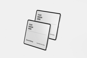 Realistic tablet mockup set with customizable background and object color psd