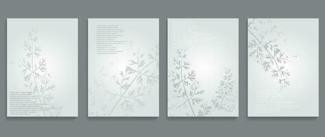 Set of minimalis gray design templates . Vector illustration