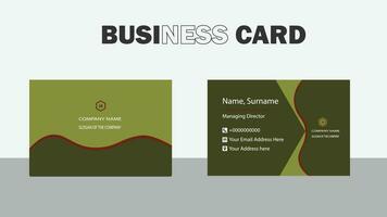 Business card template. professional modern business card design . print templates personal visiting card. with company logo vector illustration .