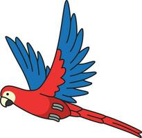 Parrot icon. Flat illustration of parrot vector icon for web