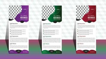 set of colorful banners. Roll up banner template. layout corporate roll up banner signage standee template. professional corporate roll up banner design. vector
