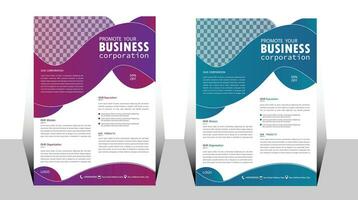 modern design professional flyer.   corporate business flyer template design vector