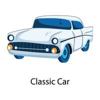 Trendy Classic Car vector