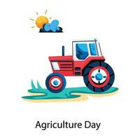 Trendy Agriculture Day vector