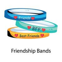 Trendy Friendship Bands vector