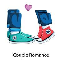 Trendy Couple Romance vector