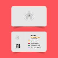 Creative Business Card Elegant Design with Background vector