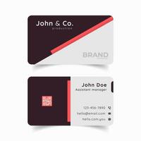 Modern and Professional Business Card Design Template vector