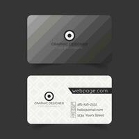 Stylish Gradient Business Card Design vector