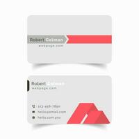 Professional minimalist Business Card Design Template vector