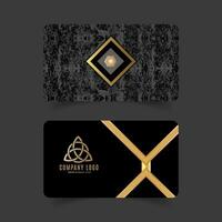 Luxury Business Card with Texture Background vector