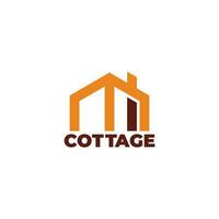 cottage simple home logo vector