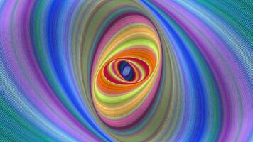 Colorful abstract ellipse spiral background - seamless loop motion graphic design video