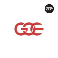 Letter GOE Monogram Logo Design vector