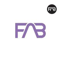 Letter FAB Monogram Logo Design vector