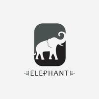 elefante logo vector ilustrador plantilla de diseño