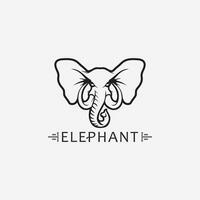 elefante logo vector ilustrador plantilla de diseño