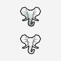 elefante logo vector ilustrador plantilla de diseño