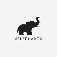 elefante logo vector ilustrador plantilla de diseño